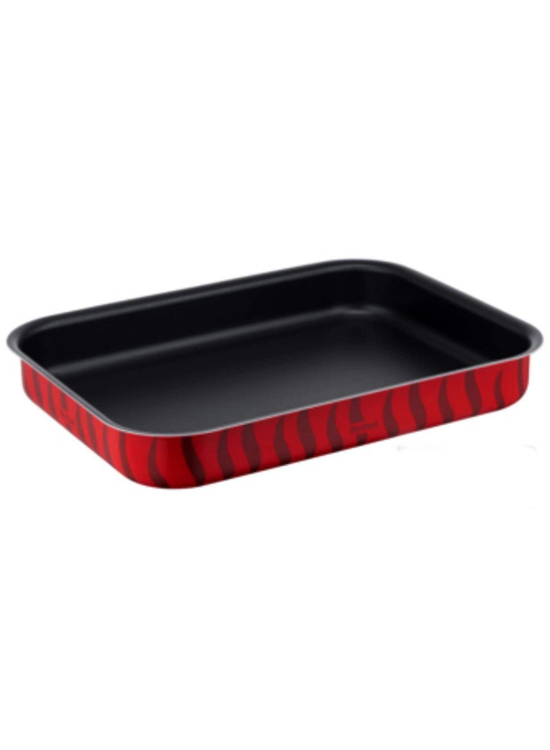 Tefal Tempo Flame Rectangular Oven Dish Red Multicolor 19x25cm
